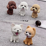 Scuotendo la testa Ornamenti per auto per cani Resine Adorabili regali di Capodanno per cani cartoni animati con nastro biadesivo, Pomeranian Cartoon Dog, Inu Cartoon Dog, Bulldog Cartoon Dog, Husky Dog Cartoon Dog, Corgi Dog Cartoon Dog               ...
