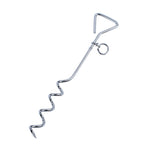 Palo fisso da campeggio in acciaio inox 42 cm con rotazione 360°