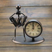 Piccola sveglia creativa in ferro e acciaio inossidabile, orologi e orologi personalizzati retrò, regali boutique, Small Alarm Clock