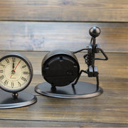 Piccola sveglia creativa in ferro e acciaio inossidabile, orologi e orologi personalizzati retrò, regali boutique, Small Alarm Clock
