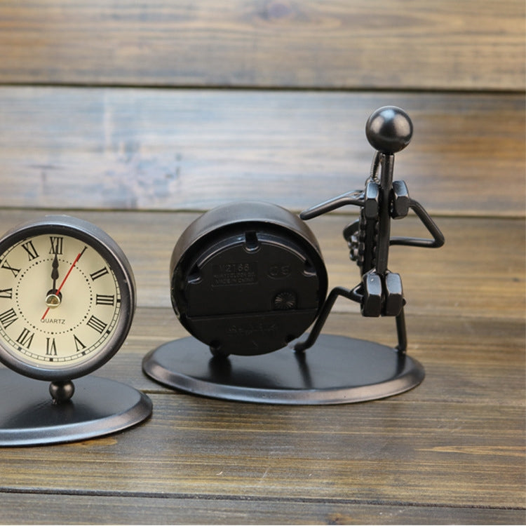 Piccola sveglia creativa in ferro e acciaio inossidabile, orologi e orologi personalizzati retrò, regali boutique, Small Alarm Clock