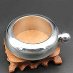 Brocca per bracciale in acciaio inossidabile addensato da 100 ml alla moda creativa da 3,5 once, Silver