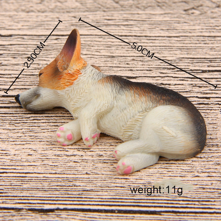 Decorazione per la casa Bella Rrunk on Sleep Corgi 3D Fibbia magnetica Pasta per frigorifero, Corgi  Magnetic