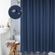 Tende da bagno con tenda da doccia in tessuto di poliestere con struttura a nido d'ape ispessente e impermeabile, dimensioni: 200 * 220 cm, Size:200*220cm