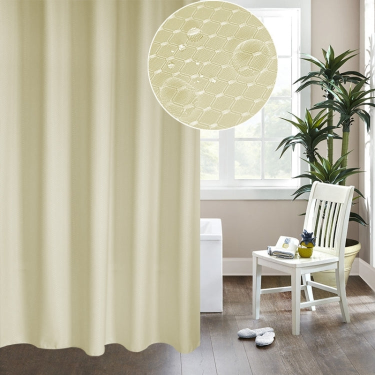 Tende da bagno con tenda da doccia in tessuto di poliestere con struttura a nido d'ape ispessente e impermeabile, dimensioni: 200 * 220 cm, Size:200*220cm