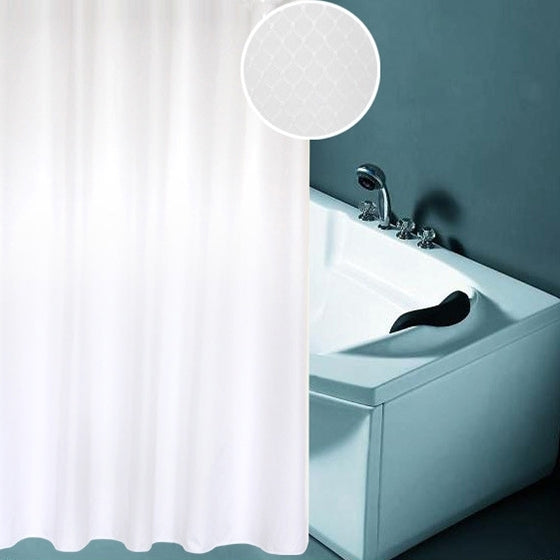 Tende da bagno con tenda da doccia in tessuto di poliestere con struttura a nido d'ape ispessente e impermeabile, dimensioni: 200 * 220 cm, Size:200*220cm