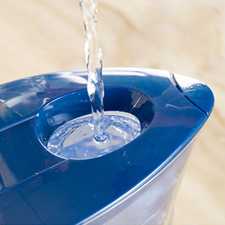 Bottiglia di acqua fredda con filtro a carbone attivo portatile da cucina domestica da 1,3 litri, 1.3L (Blue), 1.3L (Purple)