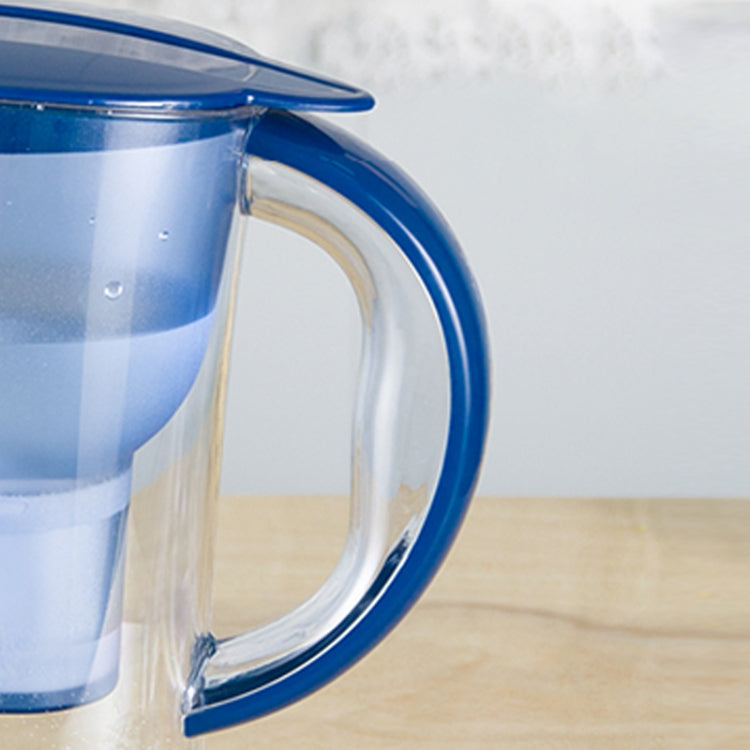 Bottiglia di acqua fredda con filtro a carbone attivo portatile da cucina domestica da 1,3 litri, 1.3L (Blue), 1.3L (Purple)