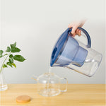 Bottiglia di acqua fredda con filtro a carbone attivo portatile da cucina domestica da 1,3 litri, 1.3L (Blue), 1.3L (Purple)