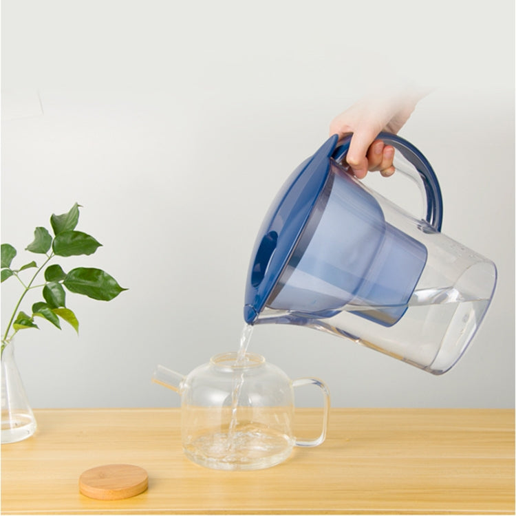 Bottiglia di acqua fredda con filtro a carbone attivo portatile da cucina domestica da 1,3 litri, 1.3L (Blue), 1.3L (Purple)