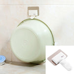 Gancio a parete creativo Traceless da bagno da 2 pezzi