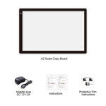 Lavagna acrilica LED A2 23W dimmerabile 12V con alimentatore