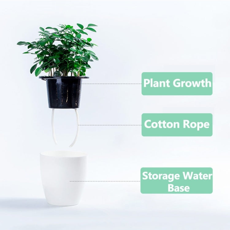 Vaso autoirrigante in plastica diametro 13 cm