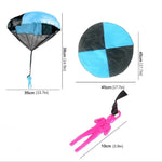 Mini gioco paracadute paracadutista per bambini 15cm