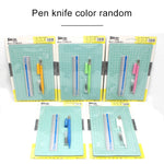 Set tappetino da taglio A5 Junesix Tappetino da taglio, righello e coltello da intaglio, Junesix A5 (Mint Green), Junesix A5 (Pink), Junesix A5 (Blue), Junesix A5 (Purple)