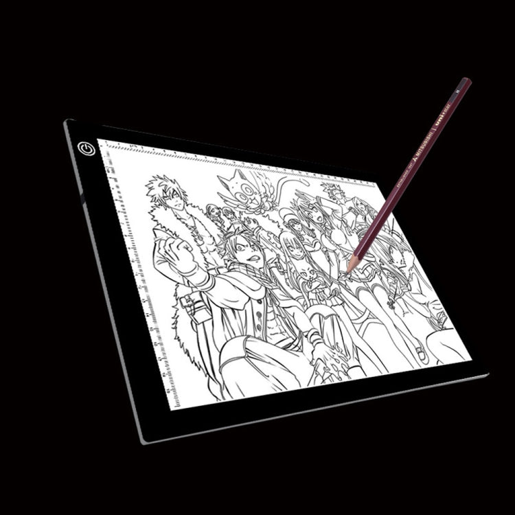 A4 Size 5W 5V LED Acrylic Board Dimmable Three-Level Brightness for Anime Drawing Sketch Pad, with Cable and USB Plug, Size: 240x360x5mm