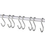 Gancio metallico a S in acciaio inox 9 cm