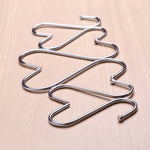 Gancio metallico a S in acciaio inox 9 cm