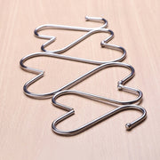 Gancio metallico multifunzionale in acciaio inossidabile a forma di S da 3 mm, lunghezza: 9 cm, 9cm