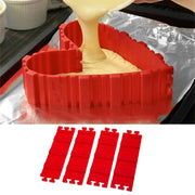 Stampo per torta in silicone Strumenti di cottura Stampo per torta multi-forma fai-da-te Accessori da cucina, Stampo per torta fai-da-te da 4 pezzi, 4 PCS DIY Cake Mold