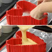 Stampo per torta in silicone Strumenti di cottura Stampo per torta multi-forma fai-da-te Accessori da cucina, Stampo per torta fai-da-te da 4 pezzi, 4 PCS DIY Cake Mold