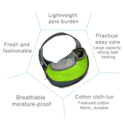 Borsa a tracolla reversibile per cani e gatti, borsa per animali domestici reversibile a mani libere, misura: grande, Size：Large