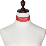 Collare per collana in flanella a 6 strati in stile europeo e americano da 3 pezzi, consegna colore casuale, RBXL