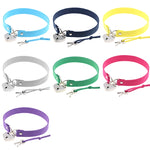 Collare sexy per collana in flanella con chiusura ad amore in stile punk semplice, consegna casuale dei colori, XSXQ