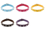 Collare per collana con rivetti in pelle rock, stile punk, moda, danza di strada, consegna colore casuale, JDXQ