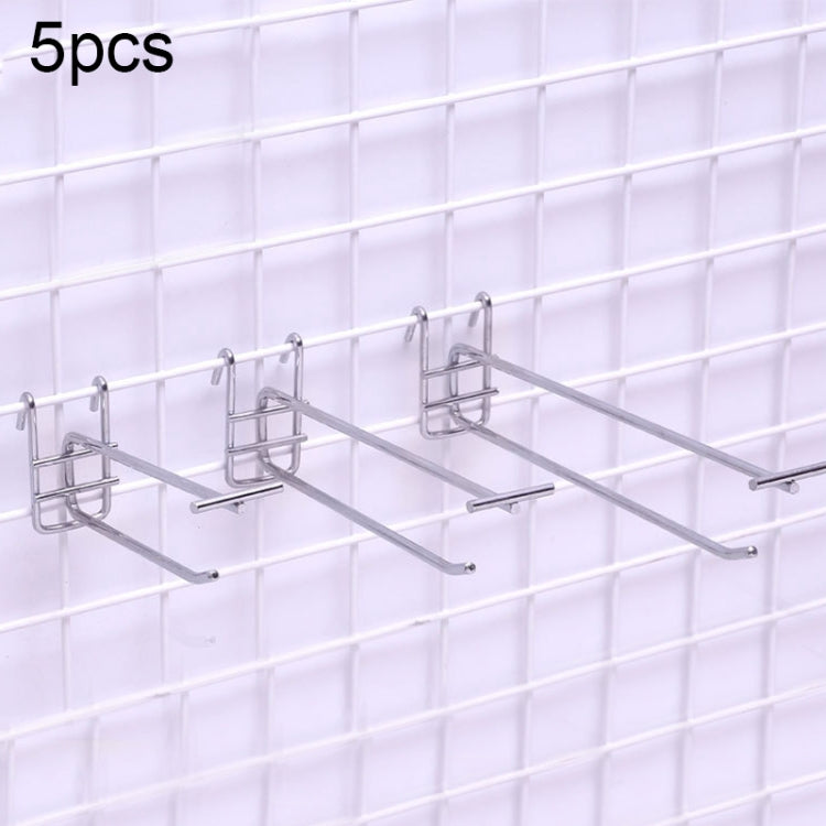 Gancio doppio per scaffale con griglia in ferro da supermercato, 5 pezzi, 5,8 mm, lunghezza: 15 cm, 5.8mm 15cm