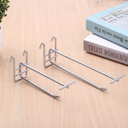 Gancio doppio per scaffale con griglia in ferro da supermercato, 5 pezzi, 5,8 mm, lunghezza: 25 cm, 5.8mm 1.6m