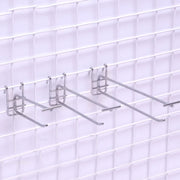 Gancio doppio per scaffale con griglia in ferro da supermercato da 5,8 mm, lunghezza: 30 cm, 5.8mm 30cm