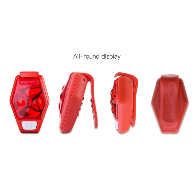 Luce di avvertimento per bicicletta da esterno multifunzionale, fanale posteriore per bicicletta, luce a clip posteriore a LED, LED Back Clip Light(Black), LED Back Clip Light(Purple), LED Back Clip Light(Red), LED Back Clip Light(White)