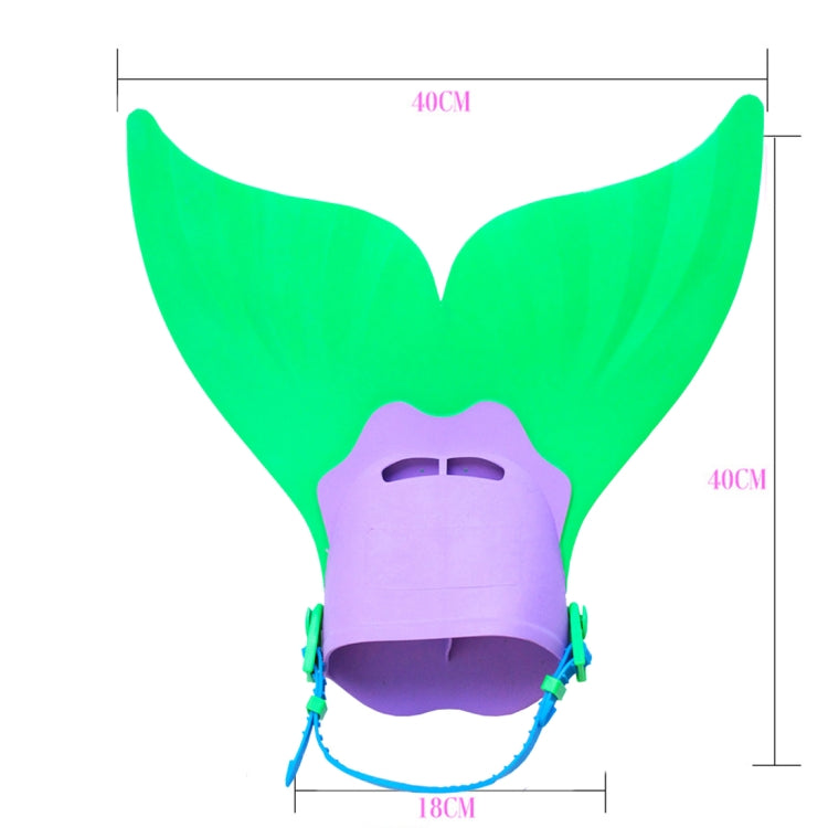 Pinna da nuoto regolabile con pinna da nuoto a forma di sirena per bambini, Diving Monofin (Pink), Diving Monofin (Green), Diving Monofin (Blue)