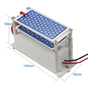 Generatore di ozono integrato con piastra in ceramica ad alta temperatura per sterilizzazione, disinfezione, rimozione degli odori DC 12V 10G, DC 12V 10G