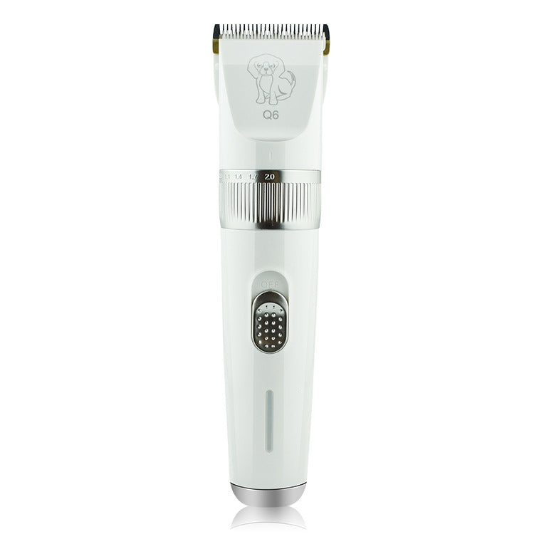 Rasoio elettrico per animali Q6 con ricarica USB e quattro pettini, Q6 Shaver