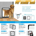 Porta per animali domestici con serratura automatica 42x37 cm