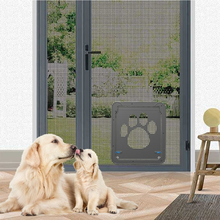 Porta per animali domestici con serratura automatica 42x37 cm