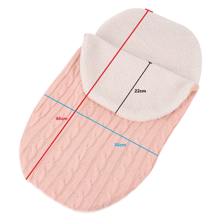 Sacco a pelo con busta in maglia spessa, fascia per neonato, fascia calda per neonato, sacco a pelo per passeggino per neonato
