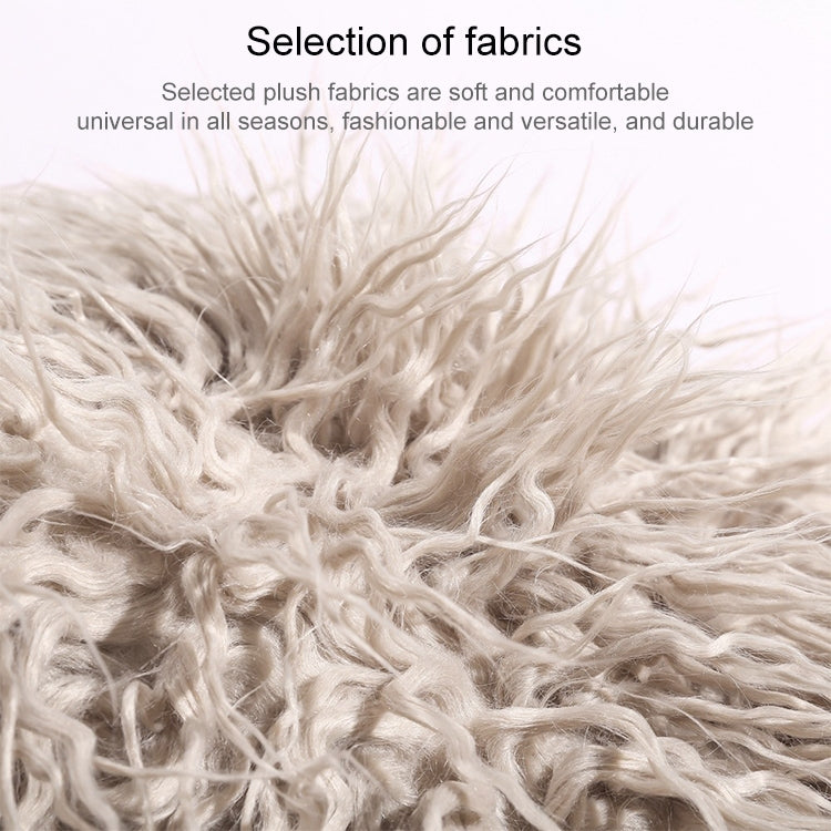 Fodera per cuscino in peluche lunga in velluto Fodera in pelo popolare quadrata per la decorazione della camera da letto della casa, dimensioni: 45 x 45 cm