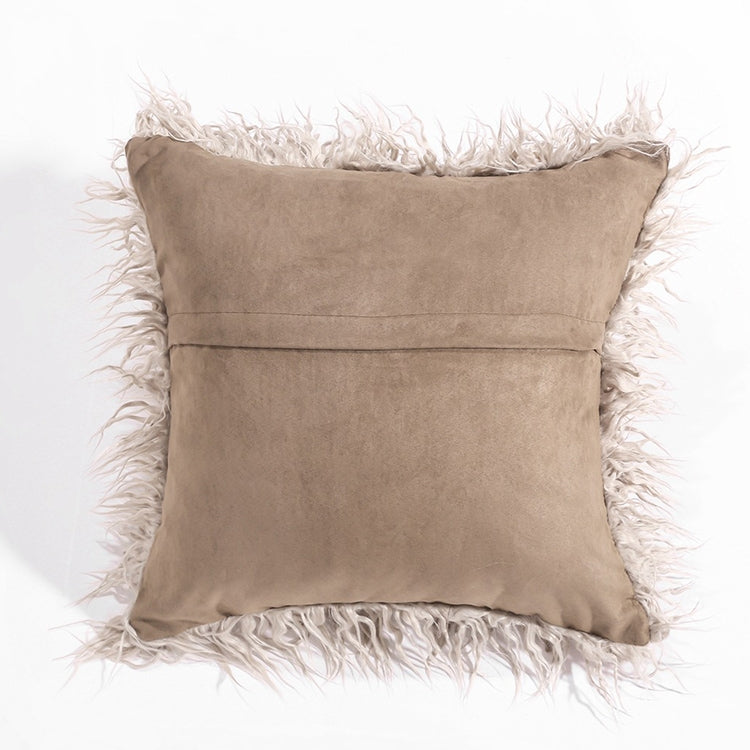Fodera per cuscino in peluche lunga in velluto Fodera in pelo popolare quadrata per la decorazione della camera da letto della casa, dimensioni: 45 x 45 cm