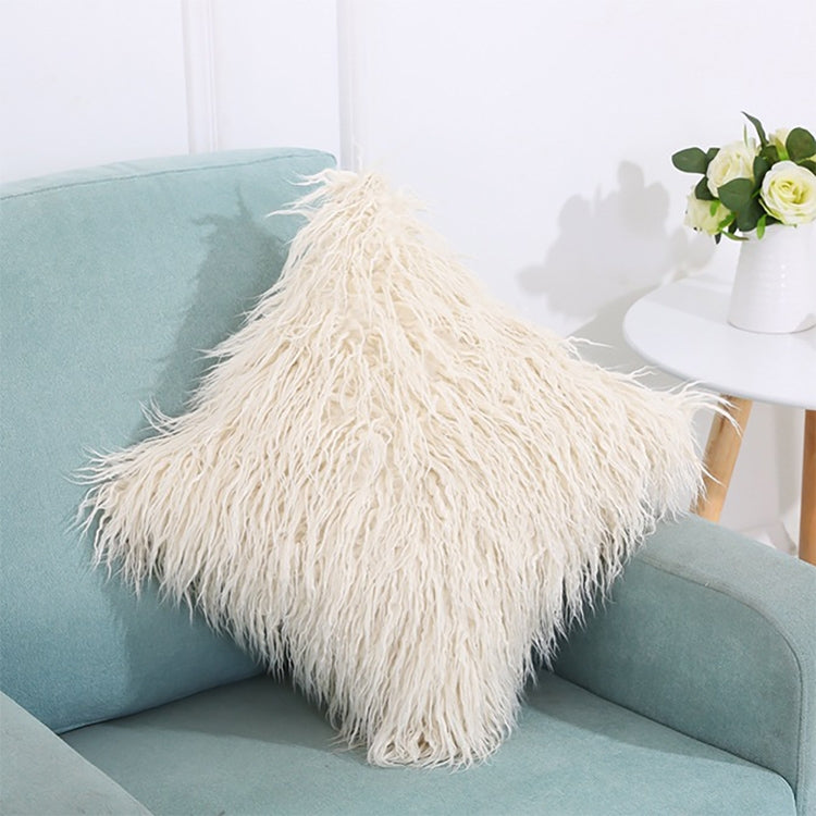 Fodera per cuscino in peluche lunga in velluto Fodera in pelo popolare quadrata per la decorazione della camera da letto della casa, dimensioni: 45 x 45 cm