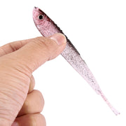 10 pezzi di piccole paillettes a forma di pesce esche da pesca artificiali, lunghezza: 12,5 cm, Length: 12.5cm