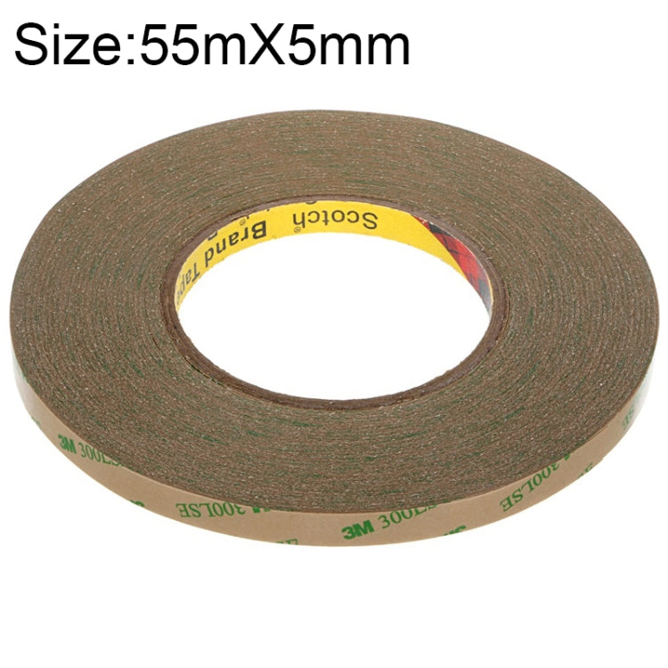 3M300LS Nastro biadesivo super adesivo 3M ultrasottile trasparente e resistente alle alte temperature, dimensioni: 55 m x 5 mm, Size: 55m x 5mm