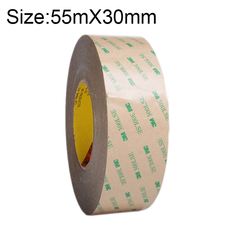 3M300LS Nastro biadesivo super adesivo 3M ultrasottile trasparente e resistente alle alte temperature, dimensioni: 55 m x 25 mm, Size: 55m x 25mm