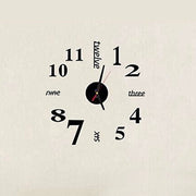 Lovelife WC37130 Orologio da parete con bastone da parete, orologio stereo digitale fai da te in acrilico inglese