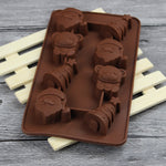 Stampo in silicone Natale Babbo Natale e albero 2 pezzi