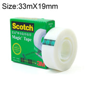 Nastro invisibile magico 3M Scotch 810 Nastro trasparente per riparazione di scritte, senza tracce, dimensioni: 33 m x 19 mm, Size: 33m x 19mm