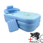 YT-038 Piscina per bambini gonfiabile per bagno caldo gonfiabile con fondo in spugna pieghevole con pompa di ricarica, Swimming Pool