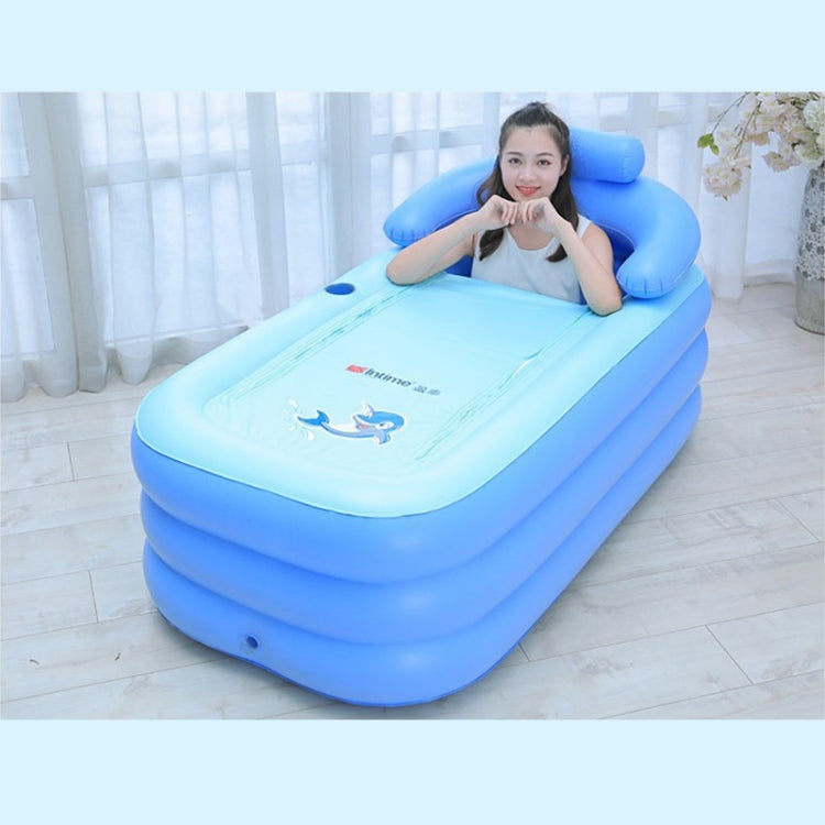 YT-038 Piscina per bambini gonfiabile per bagno caldo gonfiabile con fondo in spugna pieghevole con pompa di ricarica, Swimming Pool